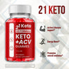 Image of (5 Pack) 21 Keto Nutrition X3 ACV 1000MG Advanced Vitamin Supplement 300 Gummies