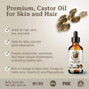 Image of Organic Cold-Pressed Castor Oil - 100% Pure for Hair Growth, Skin, Nails, and Lashes