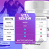 Image of (3 Pack) Vita Renew Advanced Energy & Fitness Support Formula VitaRenew 180 Capsules