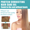 Image of Protein Correcting Hair Care Oil, Repair Short-Tempered Dry Hair Strengthen Hair Moist Luster Care Hair Oil