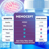 Image of (3 Pack) Memocept Natural Formula Brain Supplement Memo Cept 180 Capsules