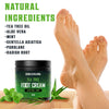 Image of Tea Tree Foot Cream for Dry and Cracked Heels - Repair Balm with Aloe Vera and Mint (8 oz)