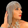 Image of Big diamond tassel headwear water diamond full diamond temperament ethnic style hat
