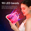 Image of LED Color Light Home Beauty Device with Red, Blue, Green, and Purple Light Mask, 98 Light Beads for Facial Phototherapy Mask