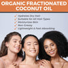 Image of Organic Fractionated Coconut Oil - Versatile Moisturizer for Skin and Hair, Ideal for Relaxing Massages and Essential Oil Blending, 16 Fl Oz