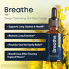 Image of Breathe 8-in-1 Mullein Drops for Lung Detoxification and Cleansing with Peppermint Flavor