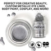 Image of Makeup Metallic Powder (0.17 oz) with Mixing Liquid (1 oz) - Silver