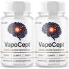 Image of (2 Pack) VapoCept Nootropic Natural Brain Health Support Formula Vapo Cept 120 Capsules
