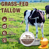 Image of Beef Tallow and Honey Balm - Natural Moisturizing Body Cream for Sensitive Skin, Made with Organic Grass-Fed Beef Tallow