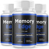 Image of (3 Pack) Memory Edge Natural Brain Supplement MemoryEdge 180 Capsules