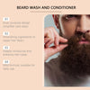 Image of East Moon 2 In 1 Facial Hair Conditioner, Men's Facial Hair Gentle Cleaning Care Repair And Frizz Nourishing