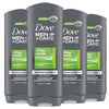 Image of Dove Men+Care Body Wash Extra Fresh 4 Count for Men'S Skin Care Body Wash Effectively Washes Away Bacteria While Nourishing Your Skin 18 Oz