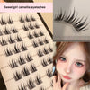 Image of Sunflower Comics Pure Desire Eyelash Simulation Natural Thickening Large Segmented Trilogy False Eyelash Laziness