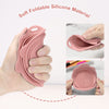 Image of Portable Foldable Silicone Makeup Brush Cleaner Bowl for Brushes, Powder Puffs, and Sponges (Pink)