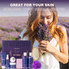 Image of Bath and Body Gift Basket for Women and Men - Lavender Relaxing Spa Set with Massage Body Rush, Bath Bomb - Birthday Gifts for Her, Mom - Unique Self Care Idea