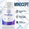 Image of (3 Pack) MindCept Nootropic All Natural Brain Supplement Mind Cept 180 Capsules