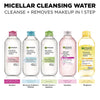 Image of Micellar Water with Rose Water and Glycerin, Hydrating Facial Cleanser & Makeup Remover, for All Skin Types, Vegan, Cruelty Free, 13.5 Fl Oz (400Ml), 1 Count
