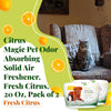 Image of Pet Solid Air Freshener - Odor Eliminator for Home, Ideal for Dog & Cat Areas and Litter Boxes, Fresh Citrus Scent, 20 Ounces, 2-Pack