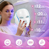 Image of Red-Light-Therapy-For-Face, Led Face Mask Light Therapy, 7-1 Colors LED Facial Skin Care Mask (White)