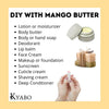 Image of 100% Pure Mango Butter, Raw, Organic, & Unrefined, Chemical-Free, Natural Skin Moisturizer, Great for DIY Body Butters, Lip Balm, Sun Tanning Soaps, & Lotions (5 Lb)