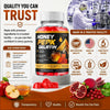 Image of (1 Pack) Honey Peak Gelatin ACV Gummys 1000MG HoneyPeak Supplement 60 Gummies
