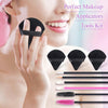 Image of 248-Piece Professional Disposable Makeup Applicator Kit with Triangle Puffs, Mascara Wands, and Lip/Eyeliner Brushes for Makeup Artists