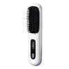 Image of LCD wireless straightening comb rechargeable ceramic electric comb straightener portable negative ion non damaging heating comb