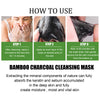 Image of Bamboo Charcoal Blackhead Removing Tearing Facial Mask, Moisturizing Removing Blackhead And Acne Shrinking Pore Oil Control Mud Mask