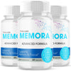 Image of (3 Pack) Memora Advanced Natural Brain Support Supplement 180 Capsules