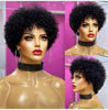 Image of Large Bouncy Afro Kinky Curly Wigs For Black Women Glueless Pre Plucked Machine Made Wig Brazilian Virgin Remy Human Hair Wigs
