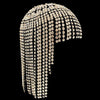 Image of Big diamond tassel headwear water diamond full diamond temperament ethnic style hat