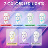 Image of Red-Light-Therapy-For-Face, Led Face Mask Light Therapy, 7-1 Colors LED Facial Skin Care Mask (White)