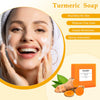 Image of 2PCS Honey Glow Lemon Turmeric Kojic Soap Bar, Turmeric Soap Bar for Face and Body, Smooth Skin Tumeric Soap, Natural Turmeric Handmade Soap for All Skin Types