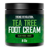 Image of Tea Tree Foot Cream for Dry and Cracked Heels - Repair Balm with Aloe Vera and Mint (8 oz)