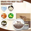 Image of Beef Tallow and Honey Balm - Natural Moisturizing Body Cream for Sensitive Skin, Made with Organic Grass-Fed Beef Tallow