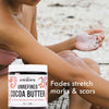 Image of 100% Pure Unrefined Cocoa Butter - Deep Moisturizing Formula for Skin, Reduces Scars and Stretch Marks, Soothes Dryness - 8 Oz Jar