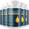 Image of (5 Pack) Dermacept Advanced Healthy Skin Support Supplement Derma Cept 300 Capsules