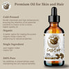 Image of Organic Cold-Pressed Castor Oil - 100% Pure for Hair Growth, Skin, Nails, and Lashes