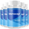 Image of (5 Pack) Memocept Natural Formula Brain Supplement Memo Cept 300 Capsules