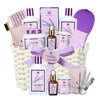 Image of Spa Gifts for Women - 12Pcs Spa Gift Baskets Lavender Scented Includes Body Wash, Bubble Bath, Manicure Set. Gifts for Mom, Birthday Gifts, Home Spa Kit Gift for Her