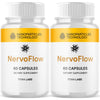 Image of (2 Pack) NervoFlow Nootropic Natural Nerve Support Formula Nervo Flow 120 Capsules