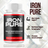 Image of (3 Pack) Iron Pure Advanced Male Pills Formula IronPure Supplement 180 Capsules