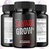 Image of (3 Pack) Savage Grow Advanced Male Support Pills SavageGrow Vitamin 180 Capsules