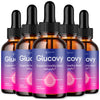 Image of (5 Pack) Glucovy Blood Support Drops Advanced Vitamin Supplement 150 Servings