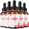 Image of (5 Pack) Glitril Drops Advanced Blood Support Supplement Gli Tril 150 Servings