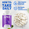Image of (1 Pack) Apex Neuro Elite Nerve Support Supplement ApexNeuro 60 Capsules
