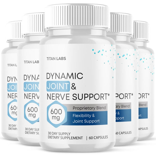 (5 Pack) Dynamic Joint and Nerve Support Advanced Formula Supplement 3 ...