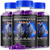 Image of Dominator Maxx Gummies For Men Supplement (3 Pack - 180 Gummies)