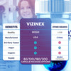 Image of (3 Pack) Vizinex Advanced Support For Healthy Eye Vision Vizi Nex 180 Capsules