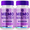 Image of (2 Pack) Memo Master Nootropic All Natural Formula Brain Supplement 120 Capsules